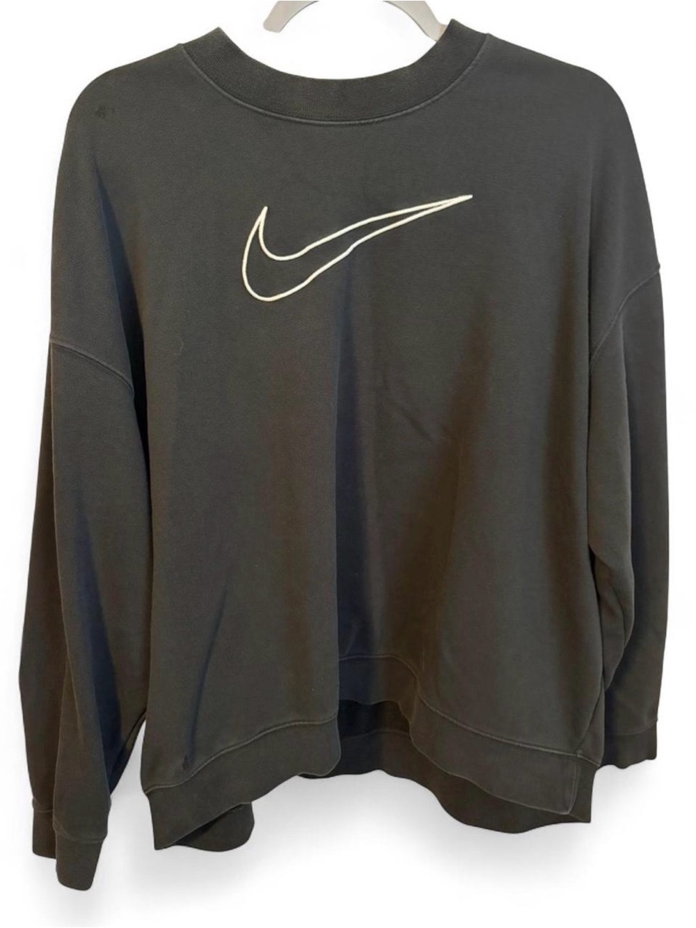 Nike Black Sweatshirt with White Swoosh